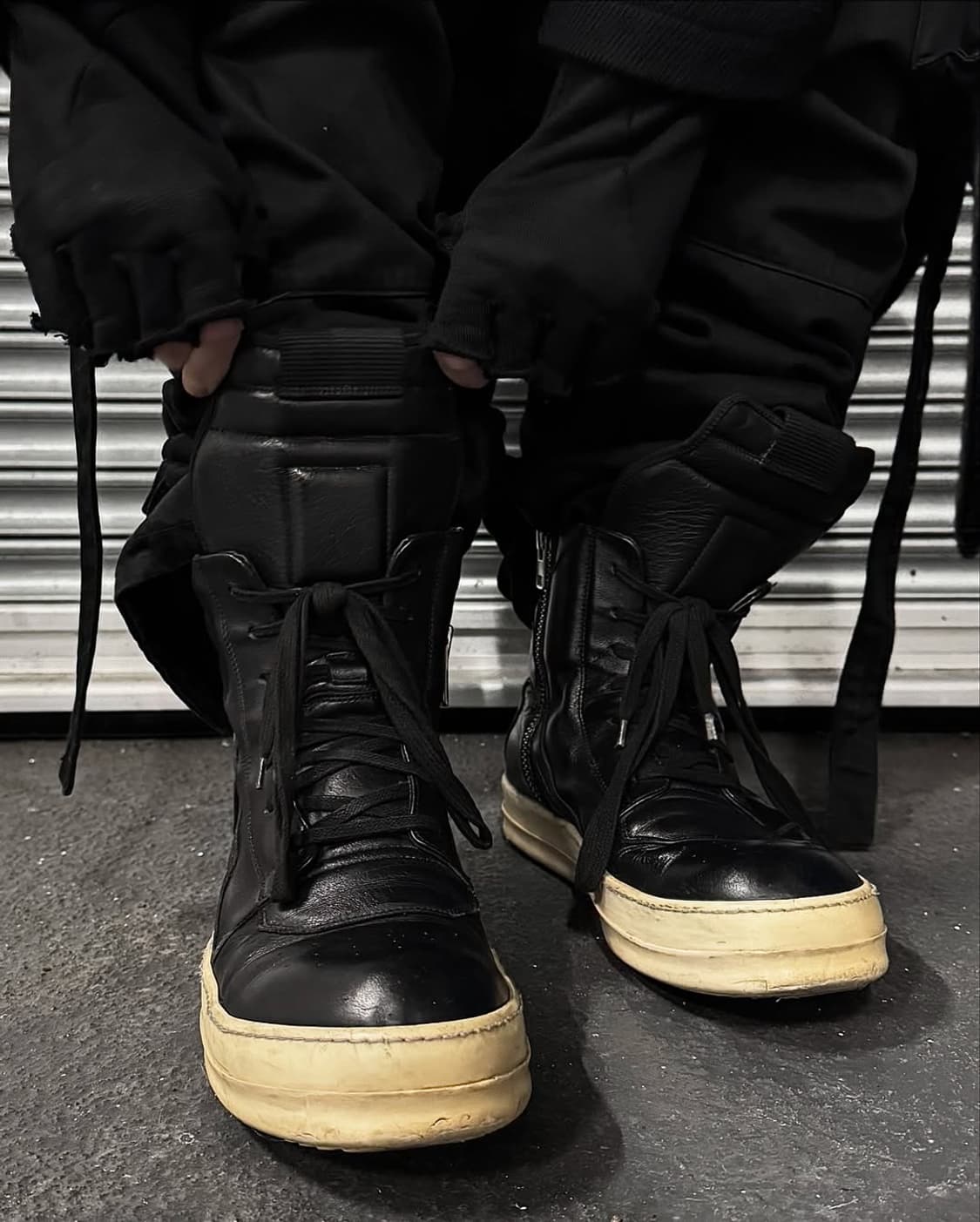 릭오웬스 13FW 지오바스켓 모노크롬 LPO 검검흰 상품이미지10