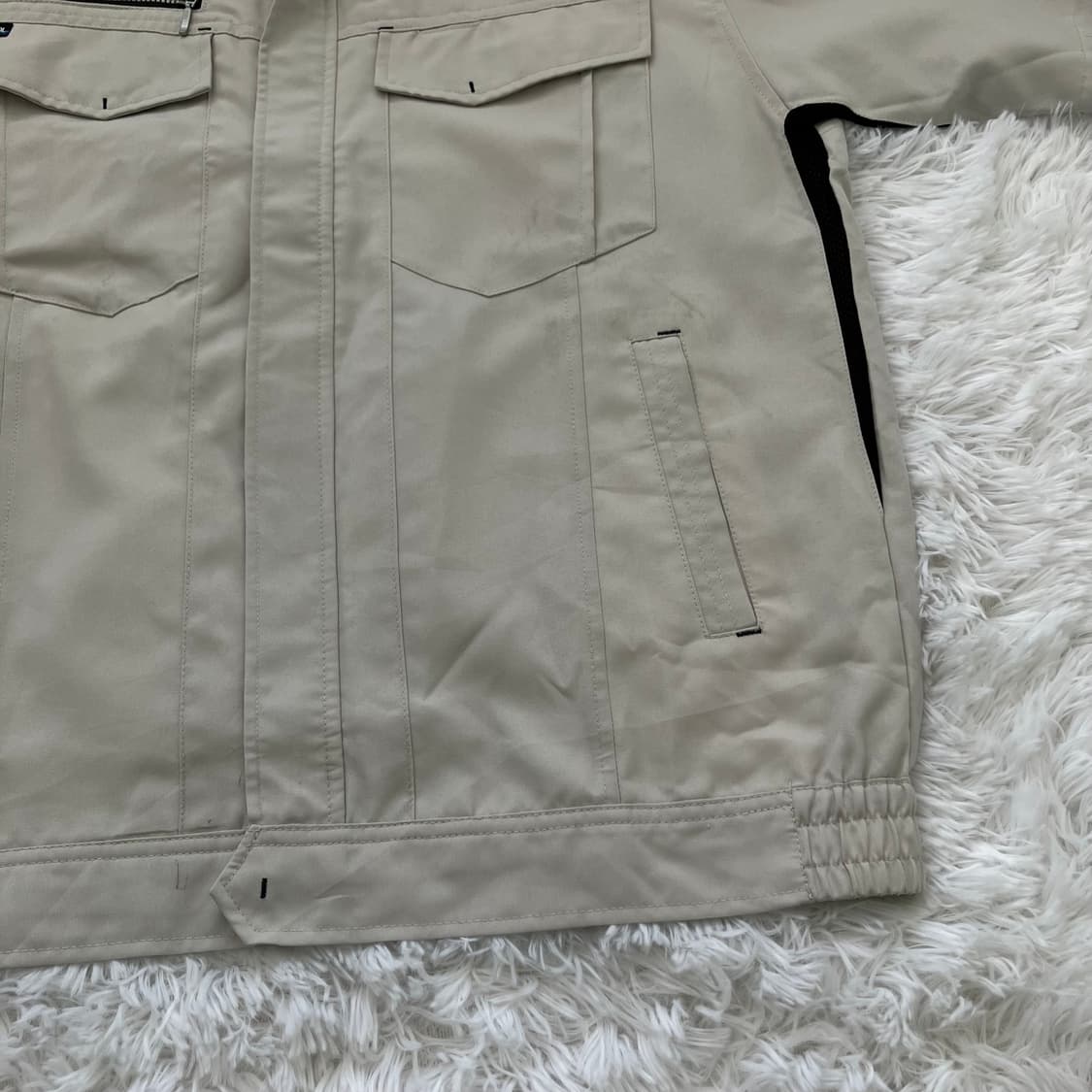 빈티지 그레이 워크 집업 반팔 882 y2k 스트릿 모리 갸루 일본빈티지 상품이미지4