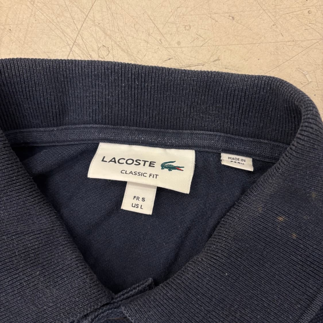 라코스테 스몰로고 네이비 카라티 상품이미지3