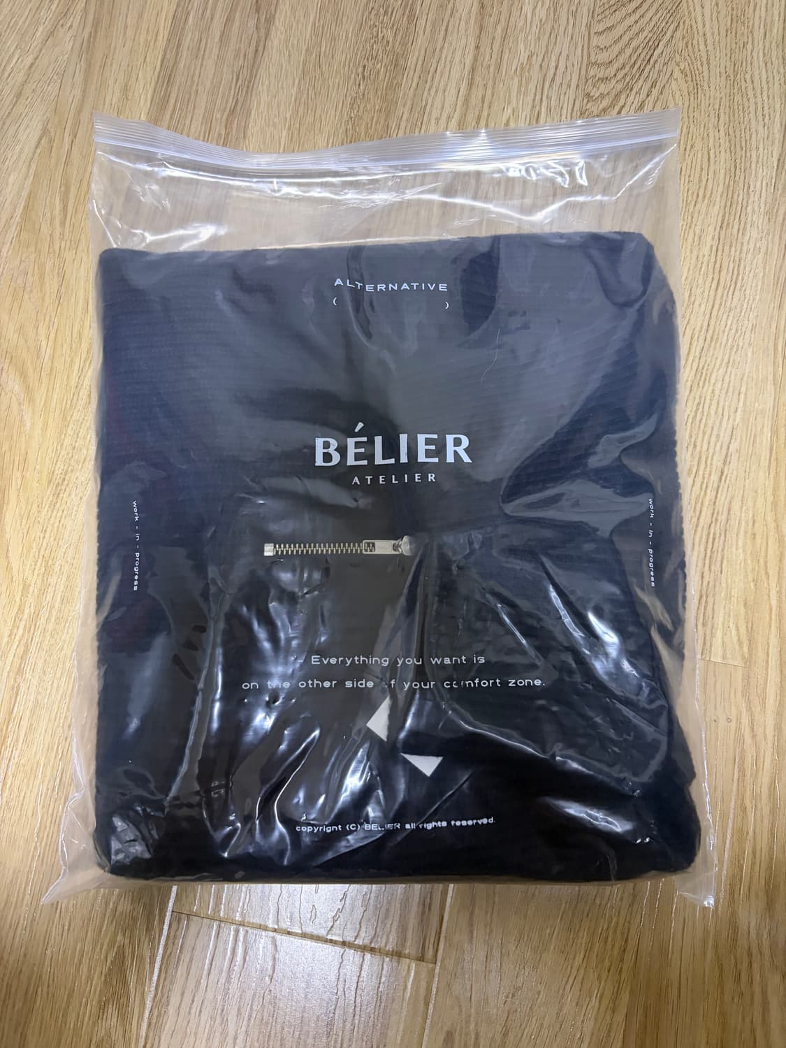 벨리에 하프집업 니트 블랙 M사이즈 상품이미지5