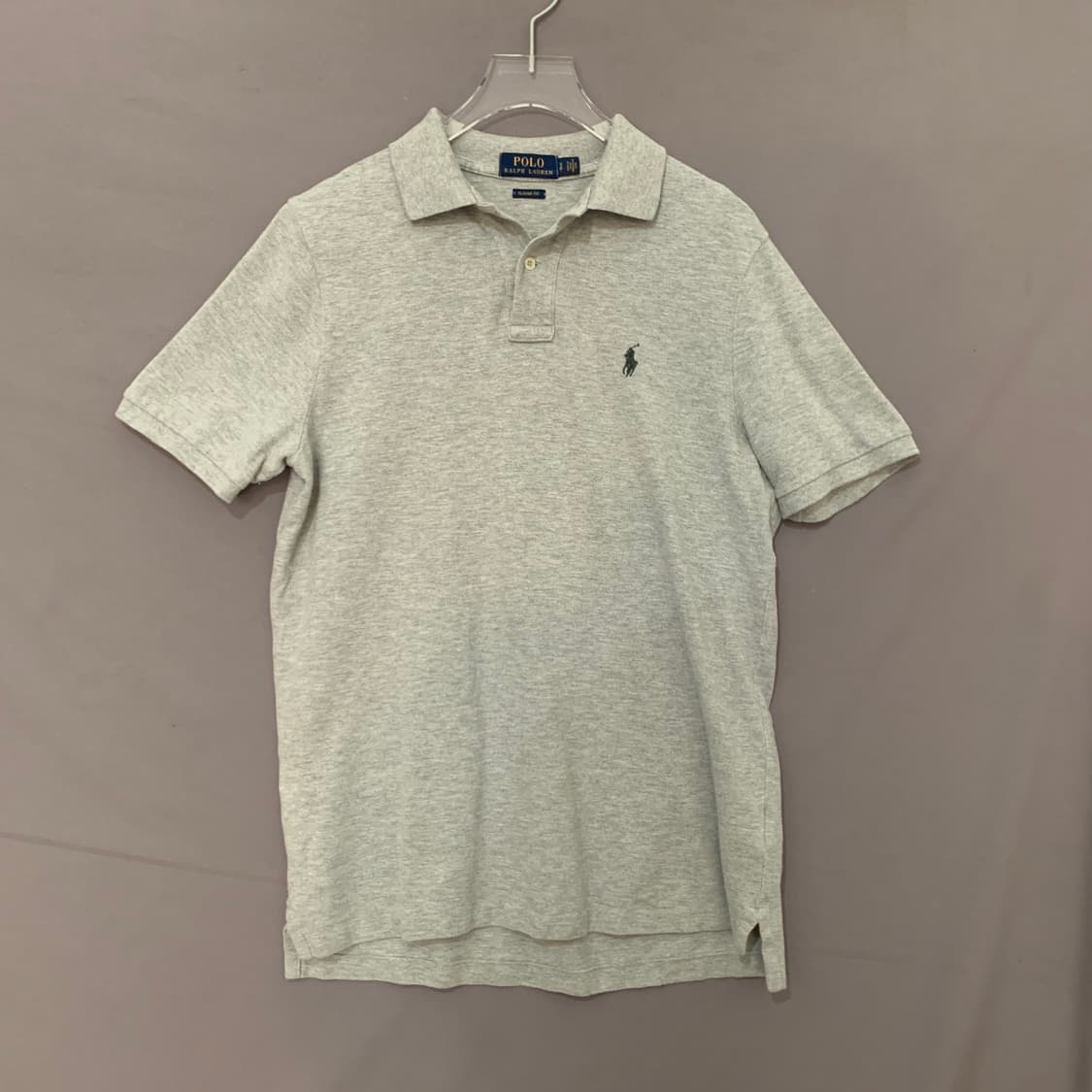 S 폴로랄프로렌 클래식핏 그레이 PK 반팔 카라티 상품이미지1