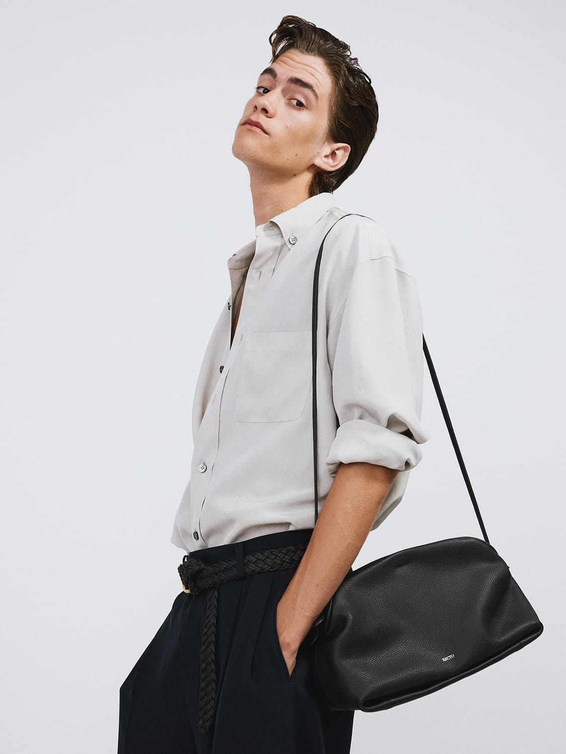 렉토 26SS 링클 플루이드 셔츠 라이트 타우페 그레이 상품이미지1