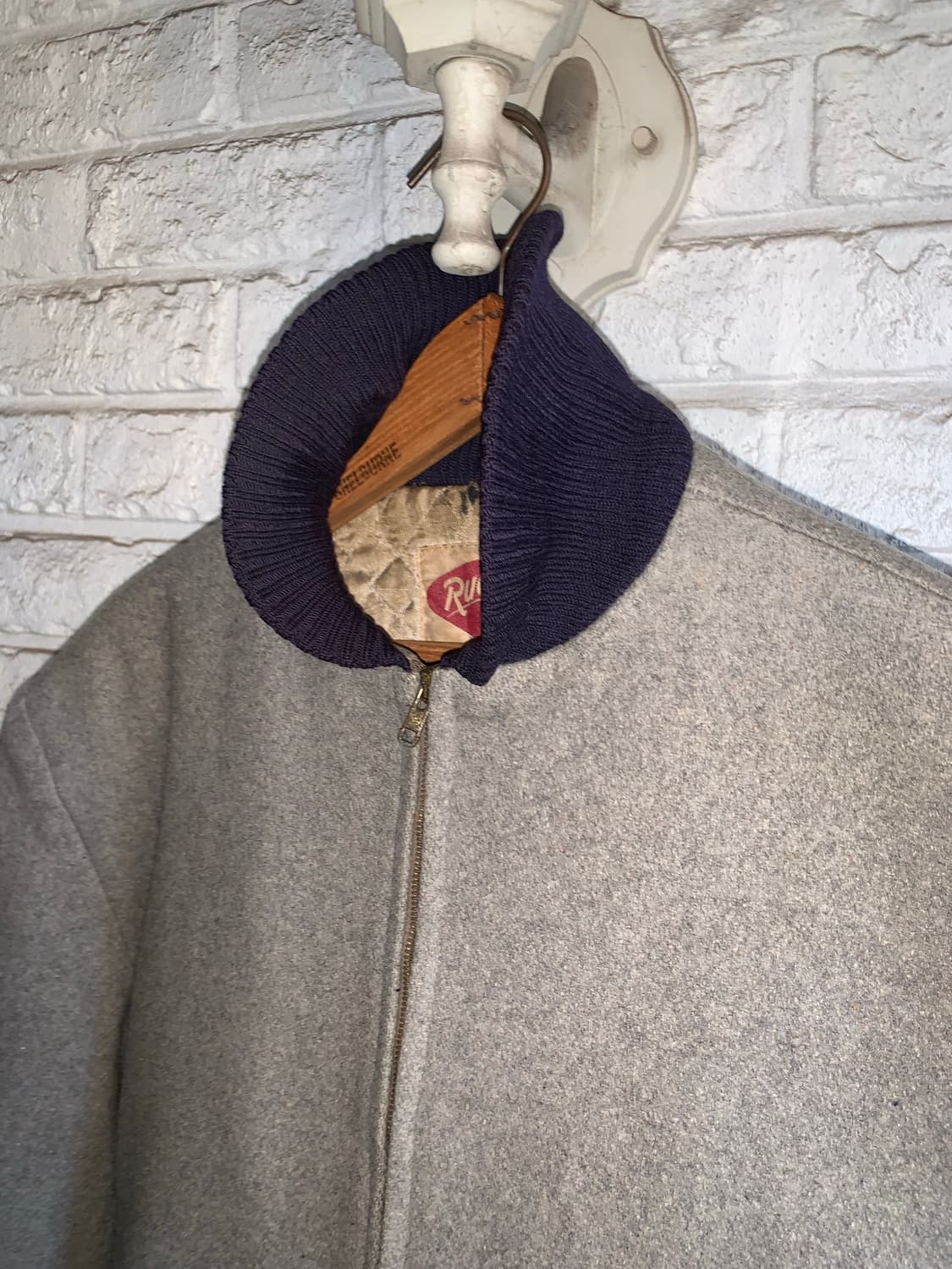 50년대 럭비 스포츠웨어 울 카코트  상품이미지5