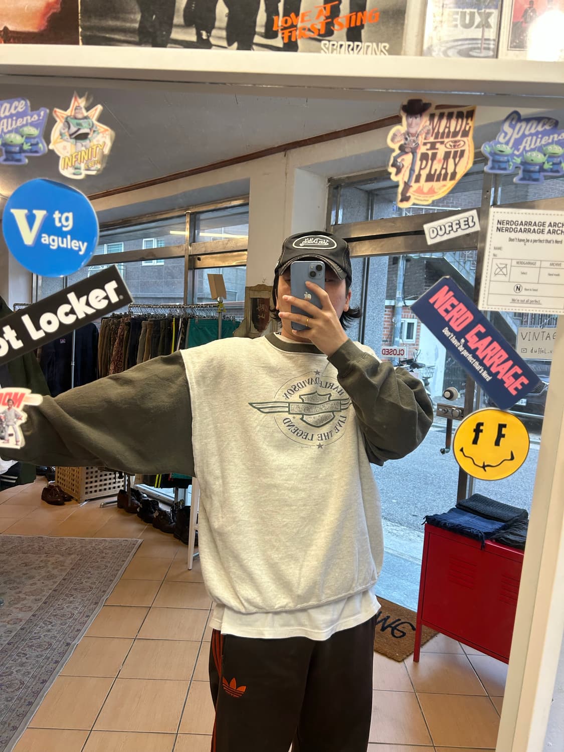 90‘s 빈티지 할리데이비슨 하이네켄오마주 스웻셔츠 상품이미지9