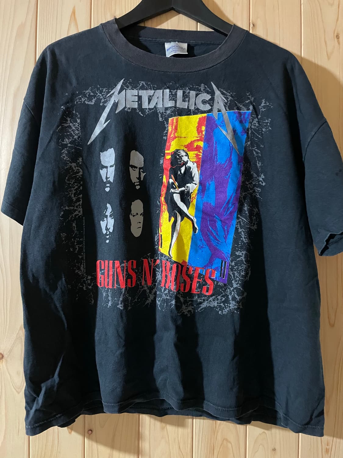 90s 메탈리카 x 건즈앤로지스 밴드티(XL) 상품이미지1