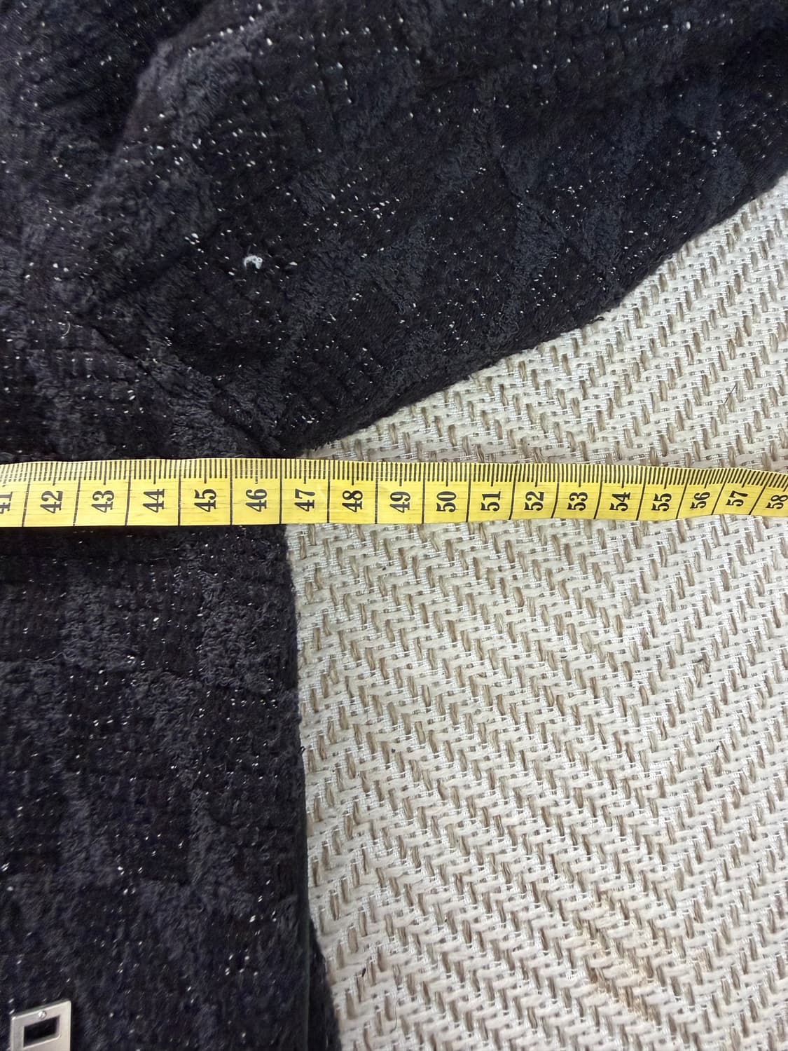 정품) IRO 이로 한섬 체크 패턴 블랙 가죽 붐버 자켓 34 상품이미지8