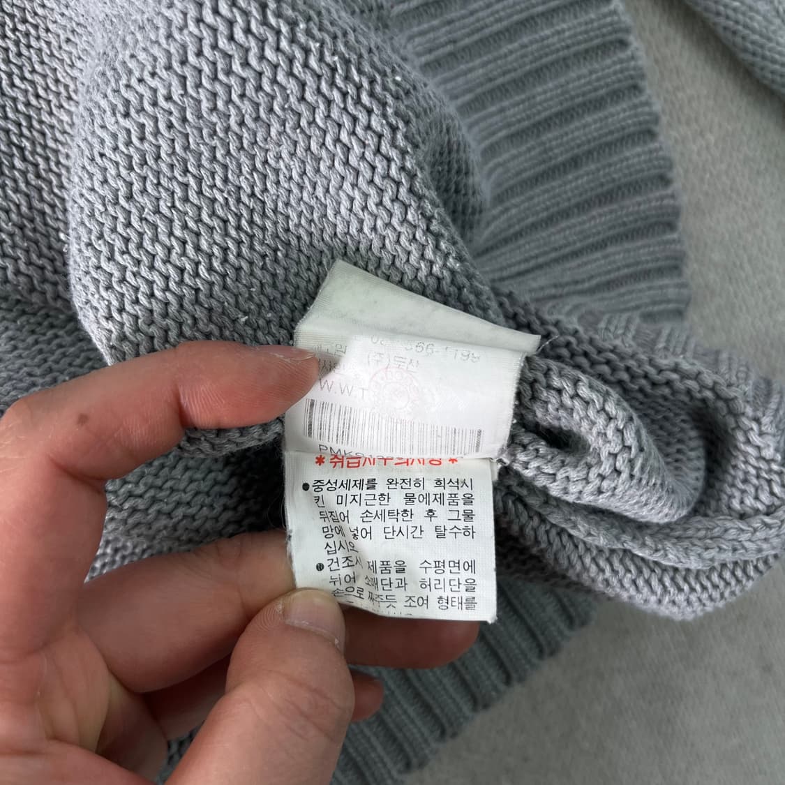 110 폴로랄프로렌 그레이 코튼 니트 상품이미지7