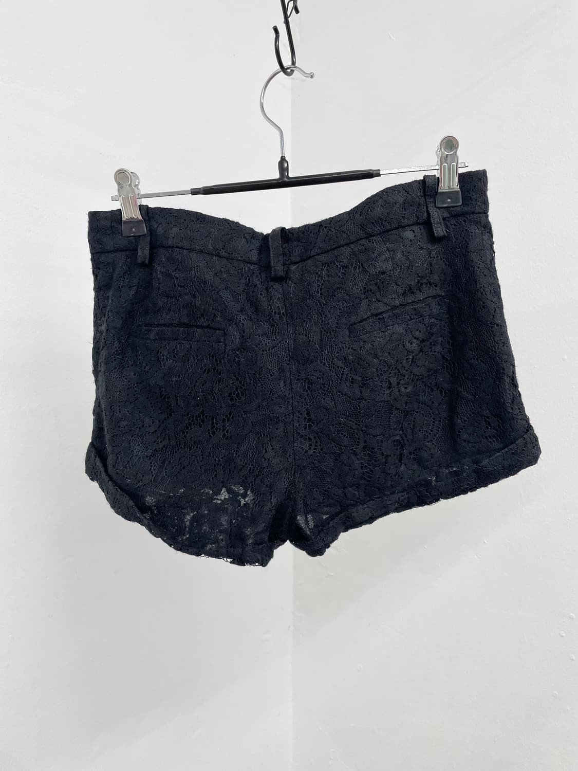 블랙 레이스 숏츠 상품이미지4