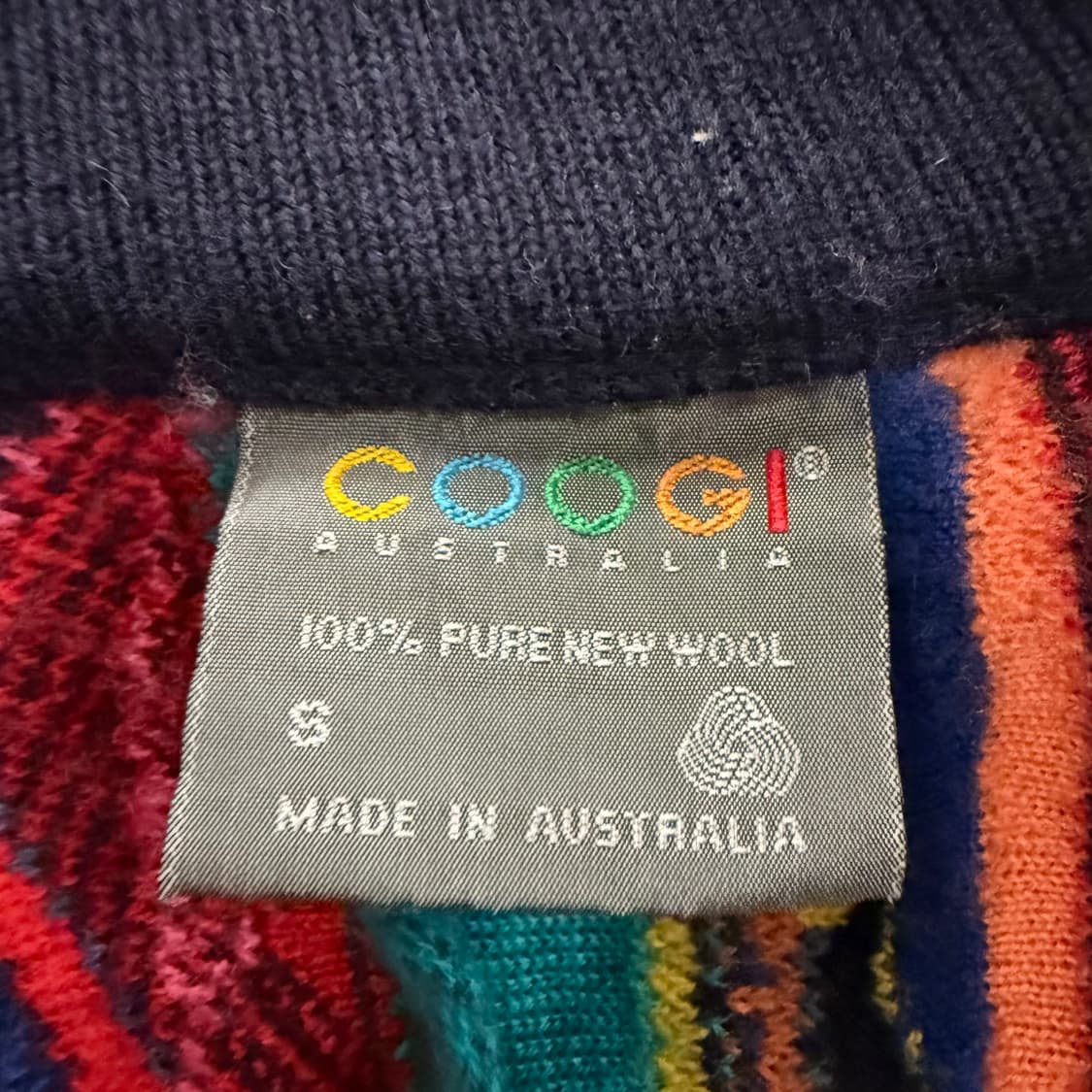 [정품/S] COOGI 스타일 멀티컬러 니트 가디건 c1 상품이미지5