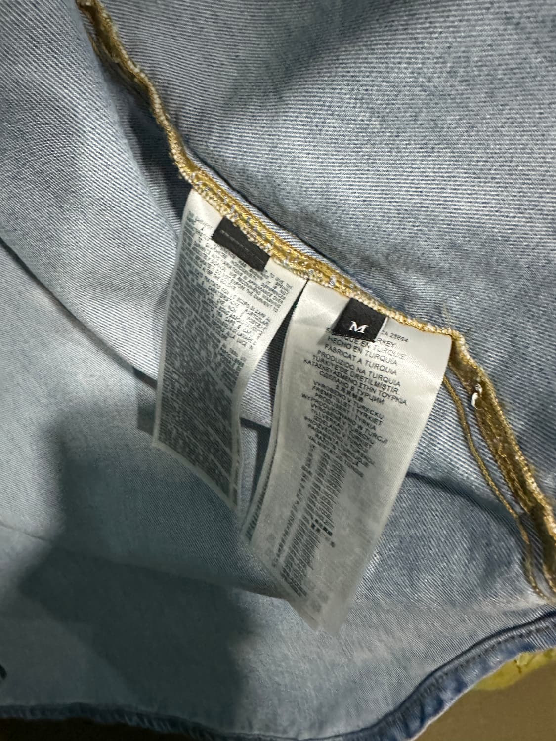 디젤 빅로고 플란넬 데님자켓110사이즈 상품이미지6