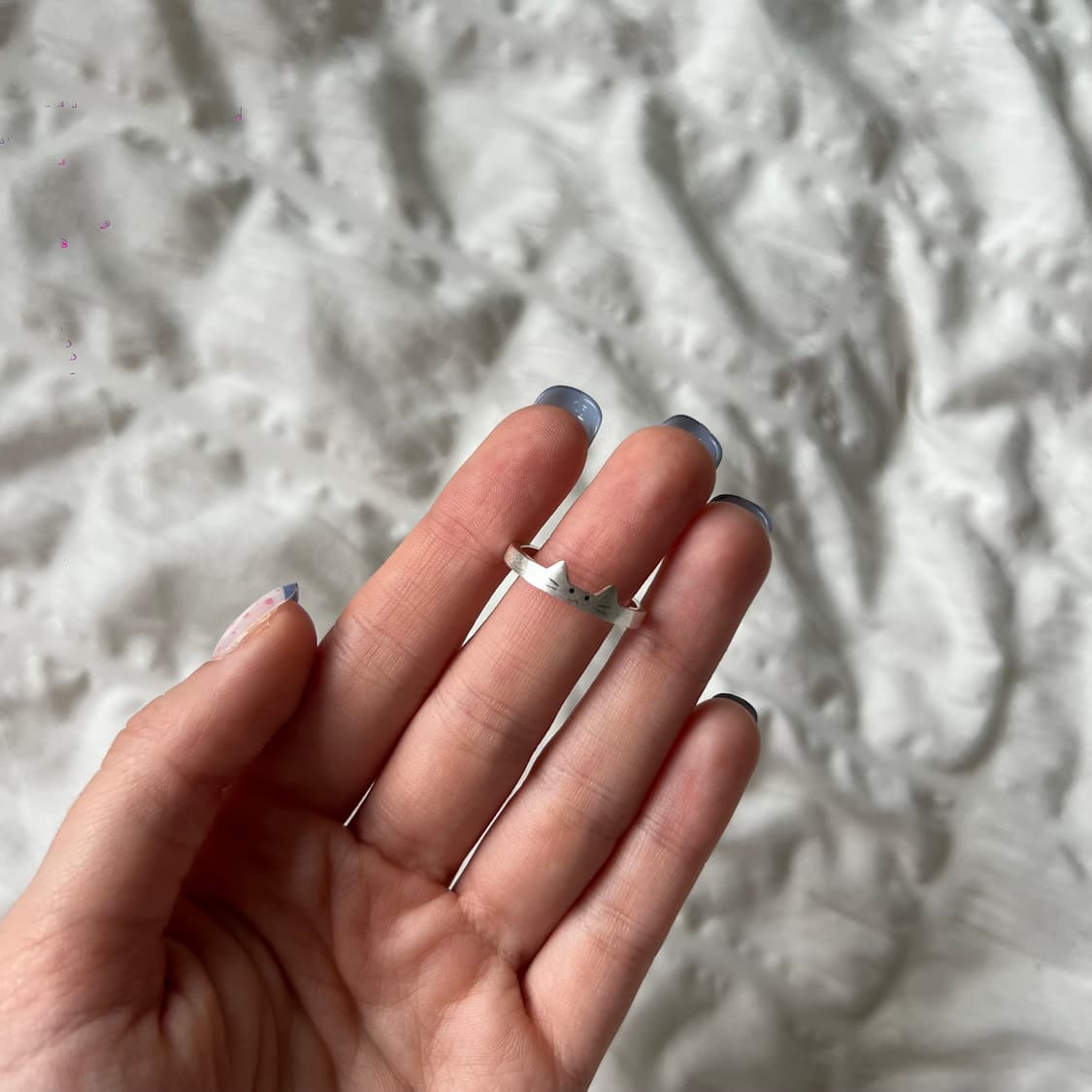 실버 키티 반지 상품이미지4