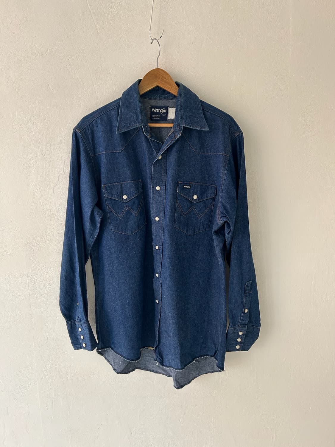 90s vtg WRangler Denim Western shirt. 상품이미지1