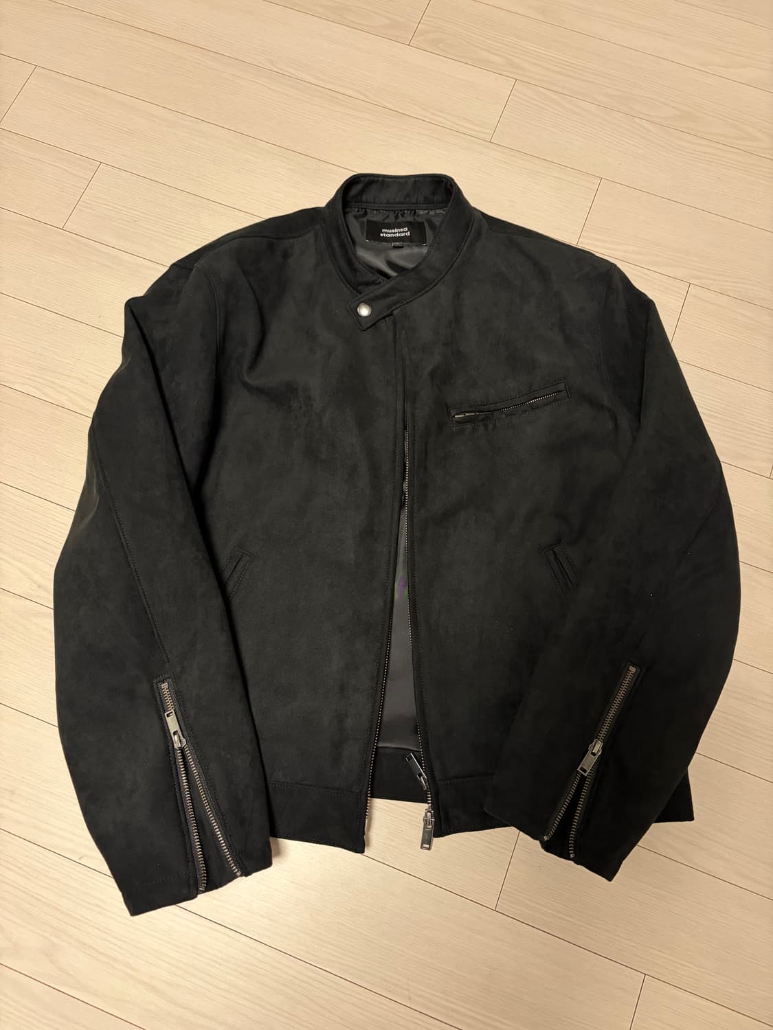 무탠다드 신세틱 스웨이드 레이서 자켓 상품이미지1