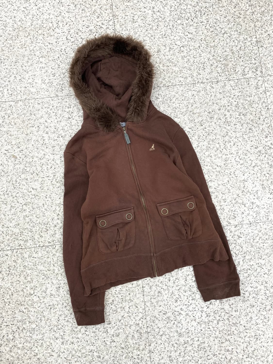 Kangol fur hoodie 상품이미지5