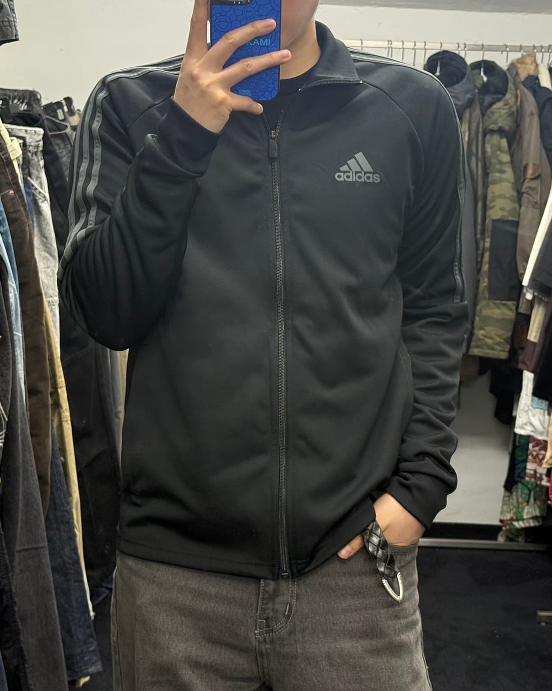 아디다스 트레이닝 블랙 져지 저지 트랙탑 집업 105 XL 올드스쿨 런닝 상품이미지1