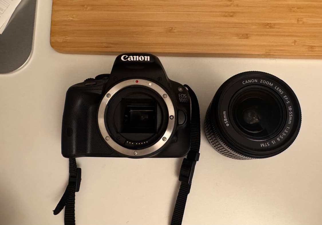 (급처) 캐논 EOS 100D 카메라 + 18-55 렌즈 풀세트 상품이미지2