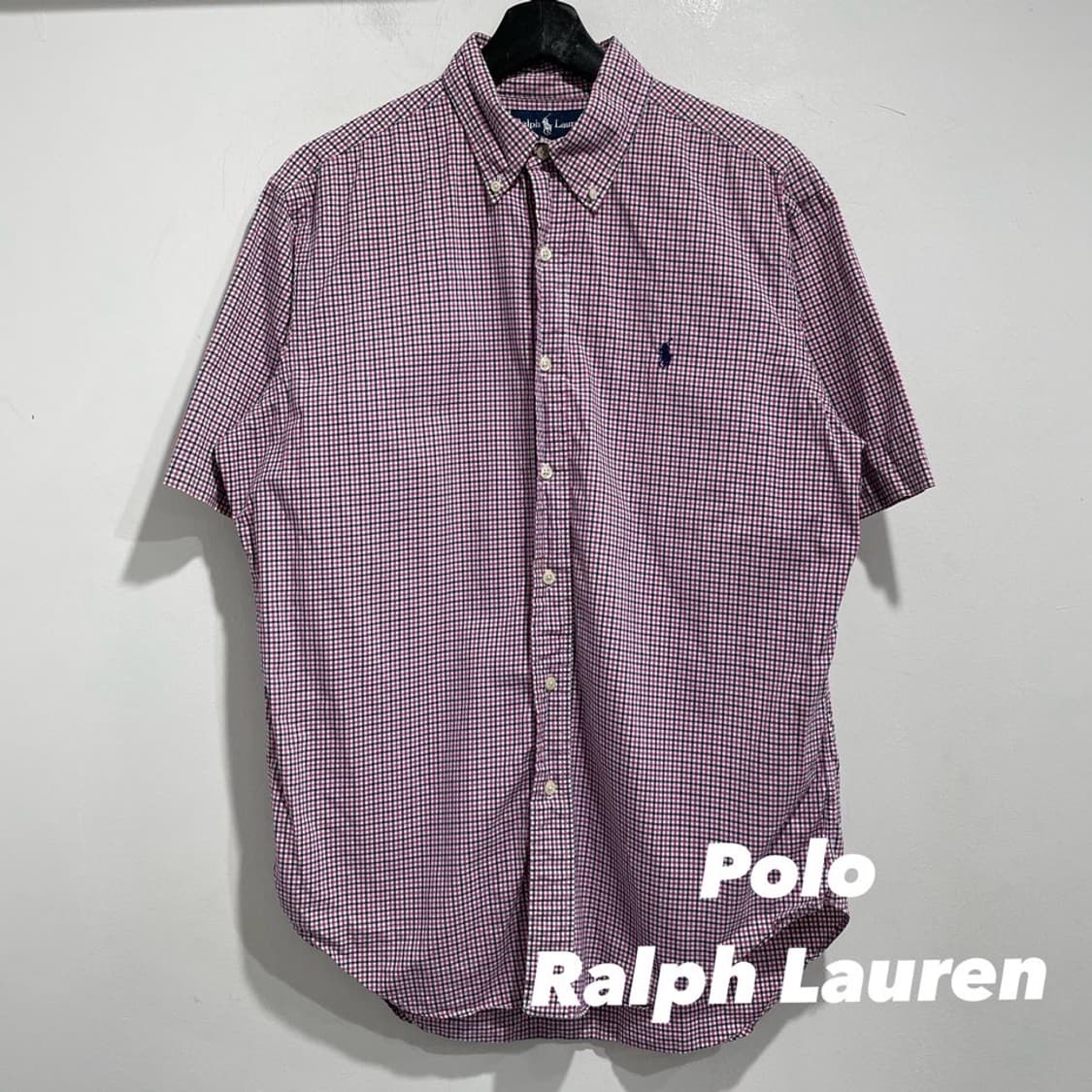 폴로 랄프로렌 체크 반팔셔츠 상품이미지1
