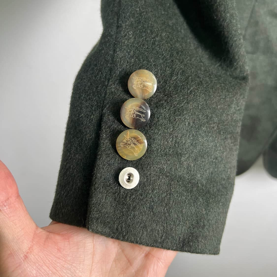 버버리 빈티지 캐시미어 혼방 울 블레이저 42 상품이미지8