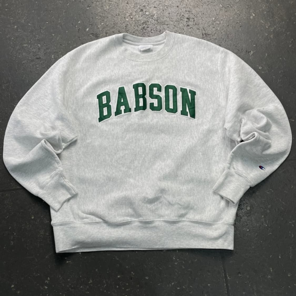 100 챔피언 90s 리버스위브 BABSON 컬리지 맨투맨  상품이미지1