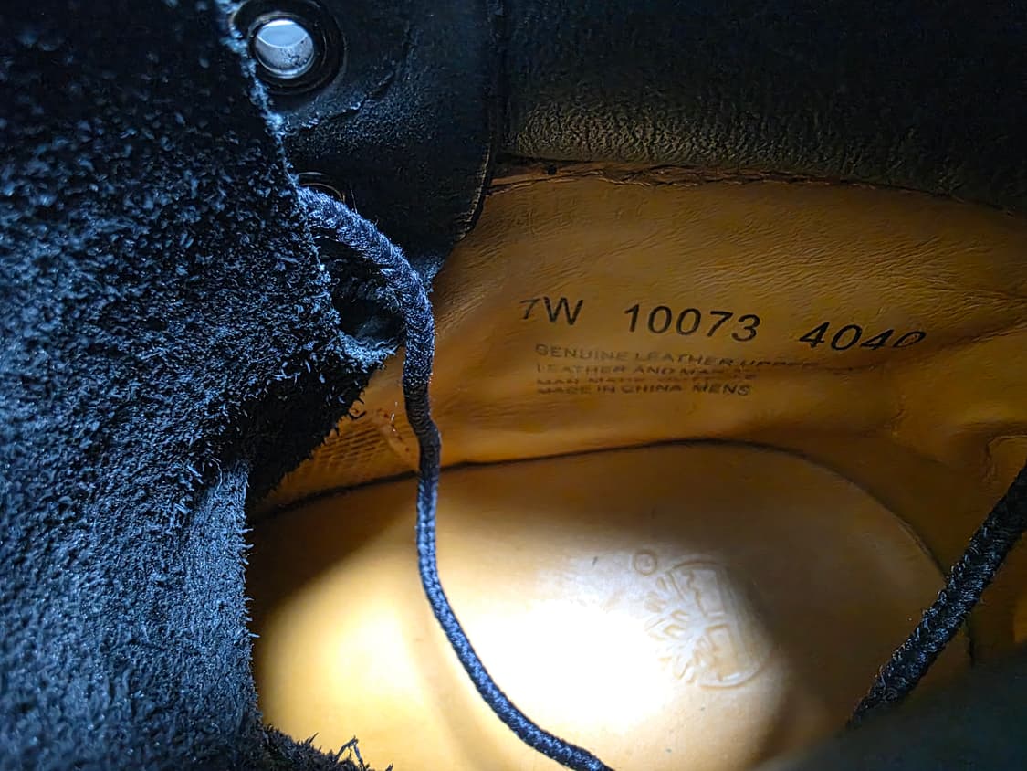 팀버랜드 6인치 워터프루프 프리미엄 블랙부츠(250~255) 상품이미지8