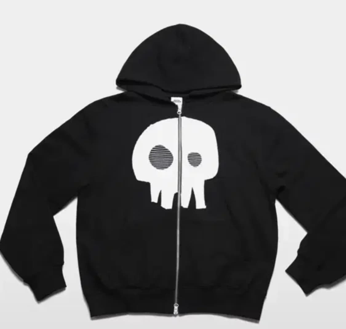 웹하우스 스컬후드집업 상품이미지1