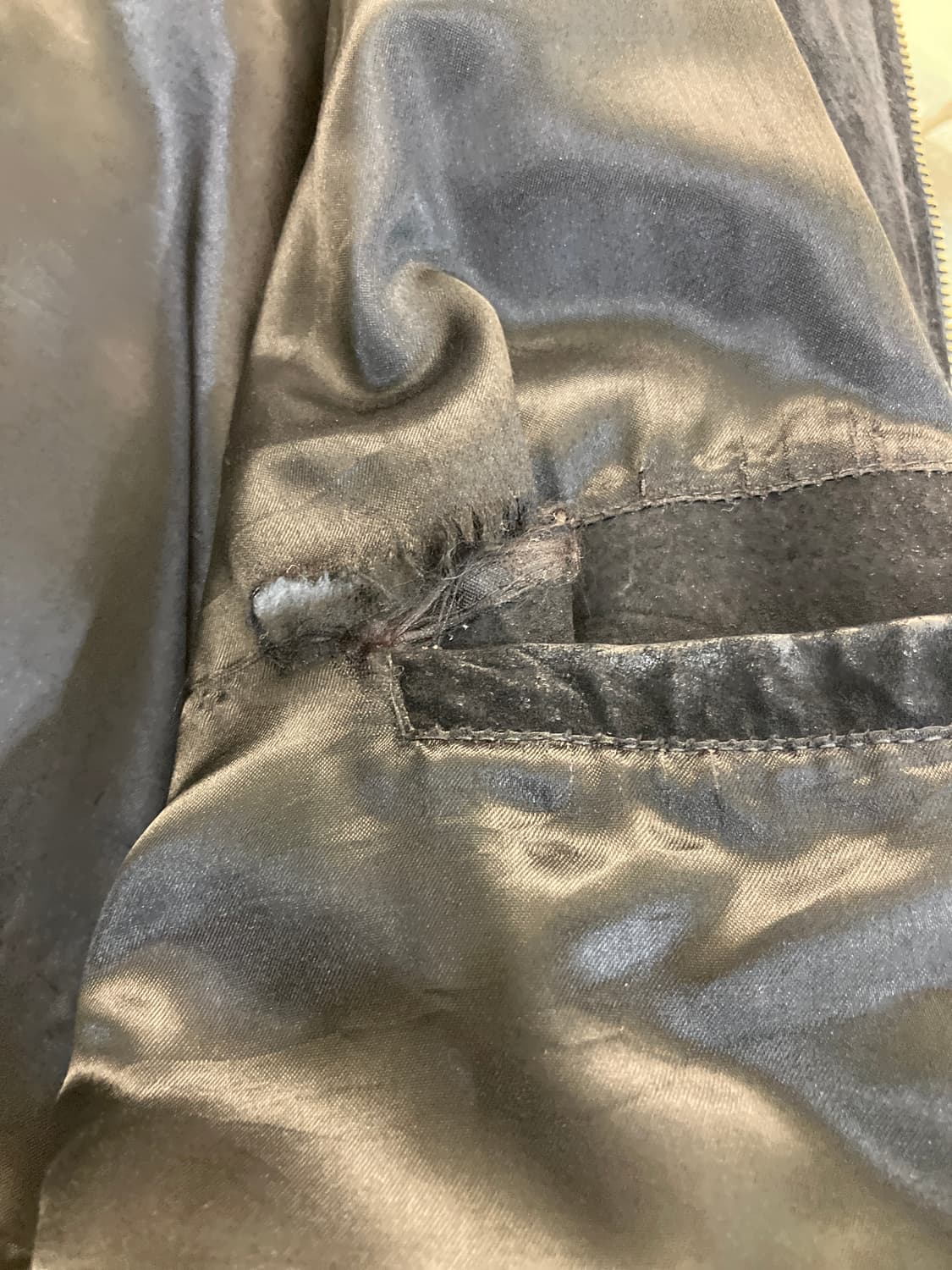 VTG 랄프에반스 블랙 스웨이드 봄버 자켓 L 상품이미지7