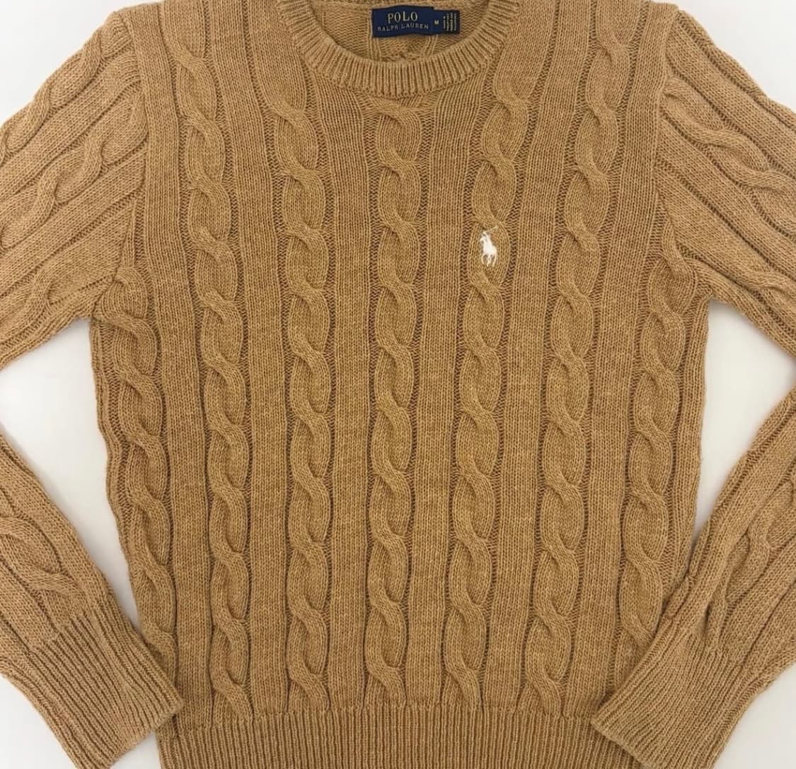 폴로 꽈배기 니트 M 상품이미지2