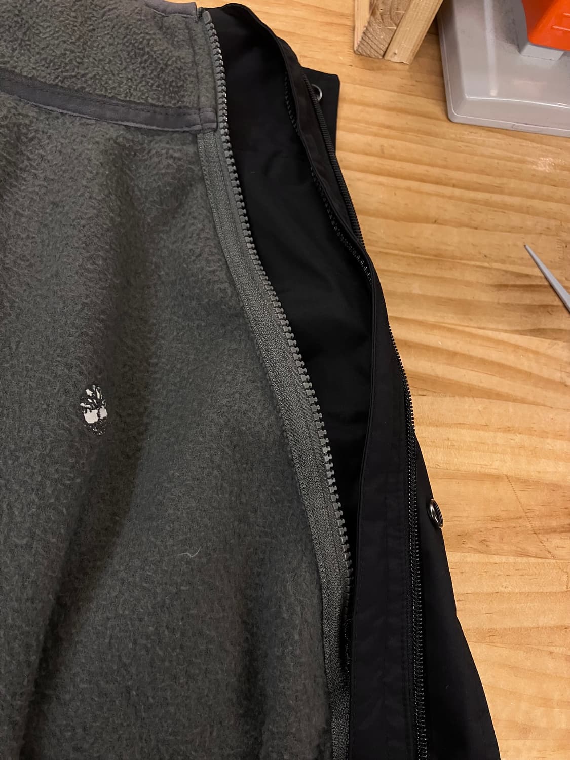 팀버랜드 점퍼 + 플리스 블랙 차콜 L  #csz3448 상품이미지5