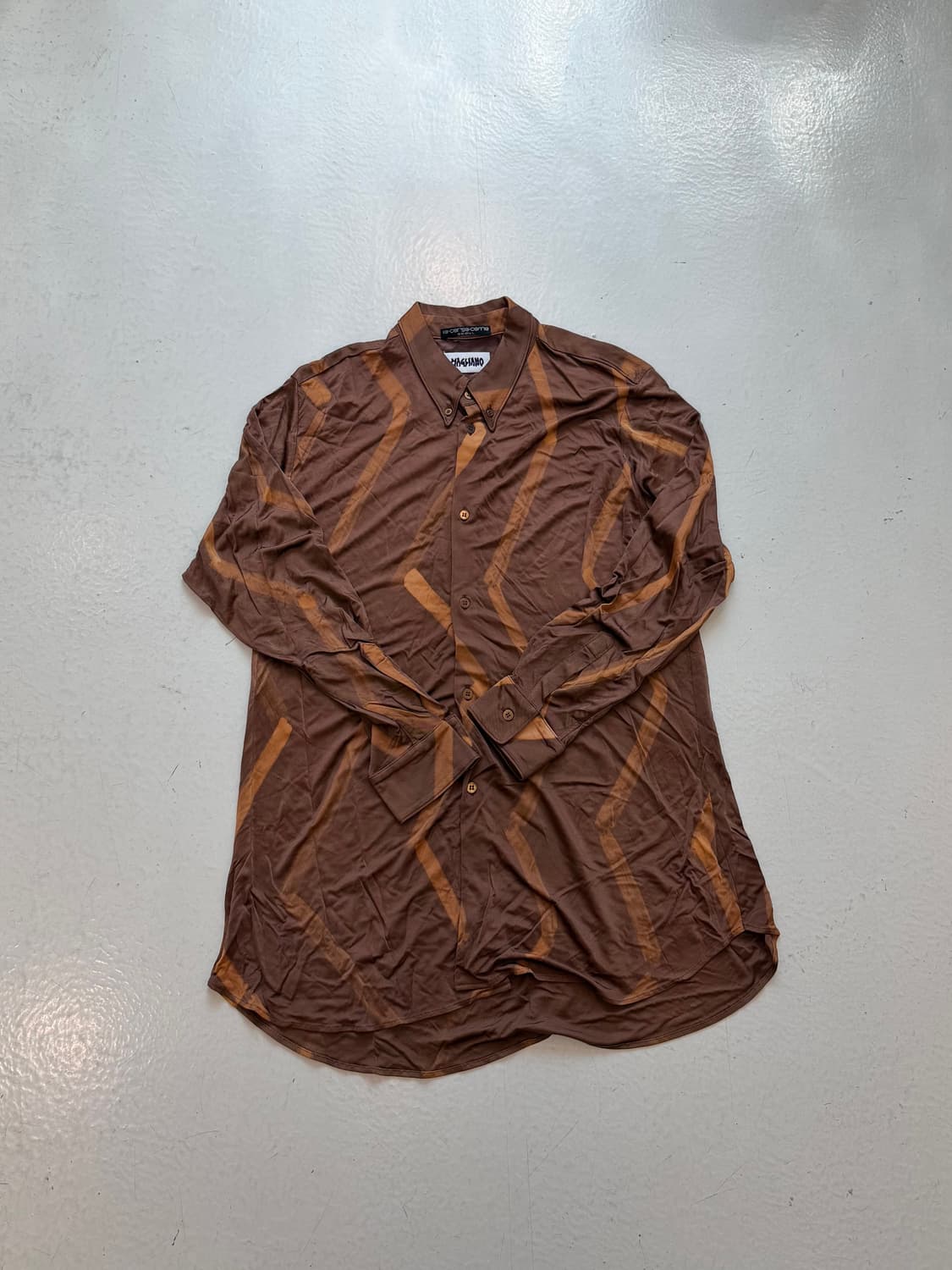 Magliano Brown Zigzag Dye Shirt 상품이미지1