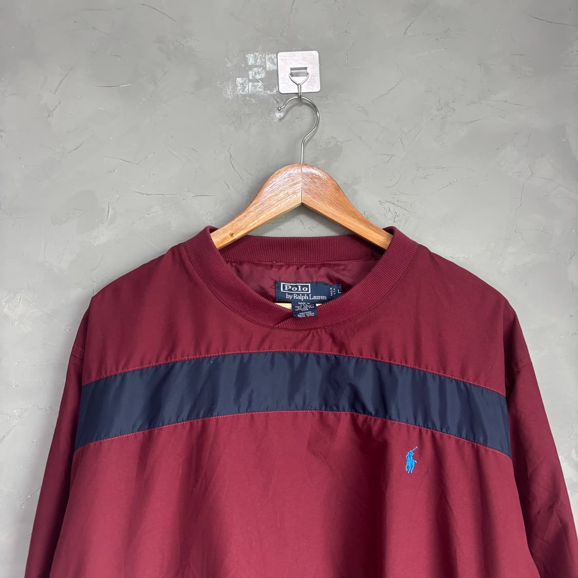 폴로 랄프로렌 바람막이 웜업 버건디 상품이미지2