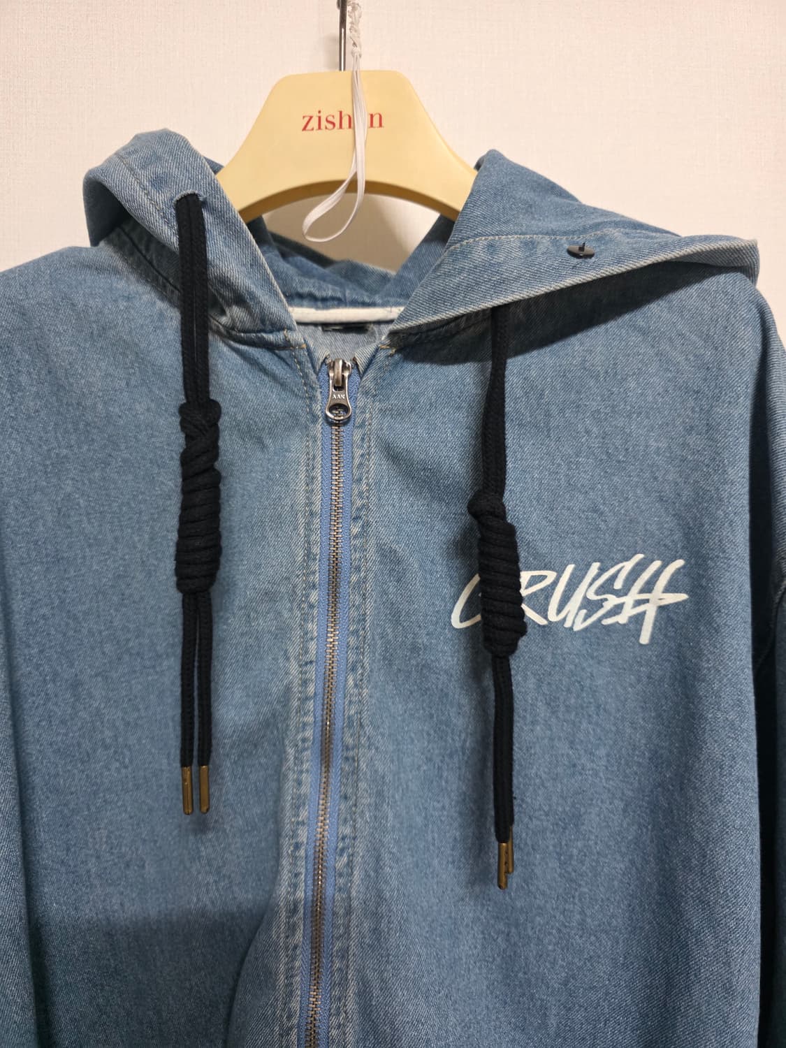 청 후드 집업 상품이미지3