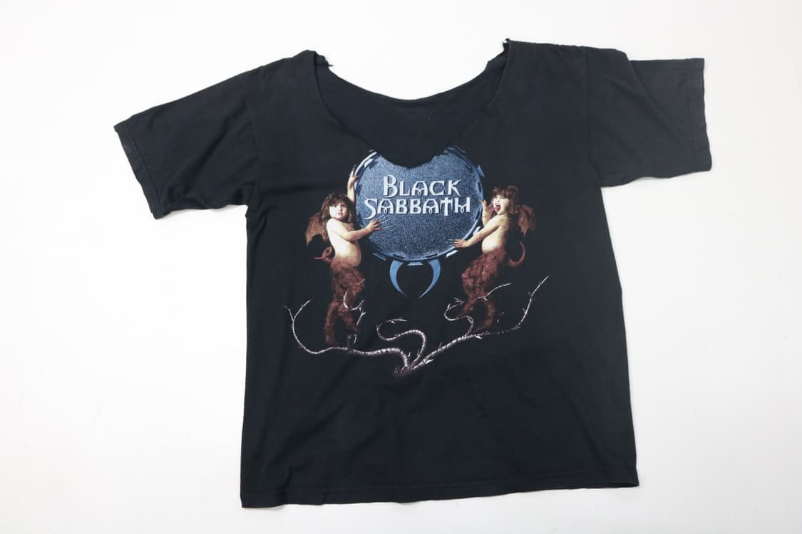 블랙 사바스 리유니언 투어 컷오프 빈티지 반팔티셔츠  상품이미지3