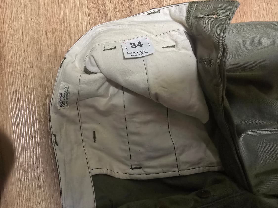 웨어하우스 1082 치노팬츠 카키 34 상품이미지1