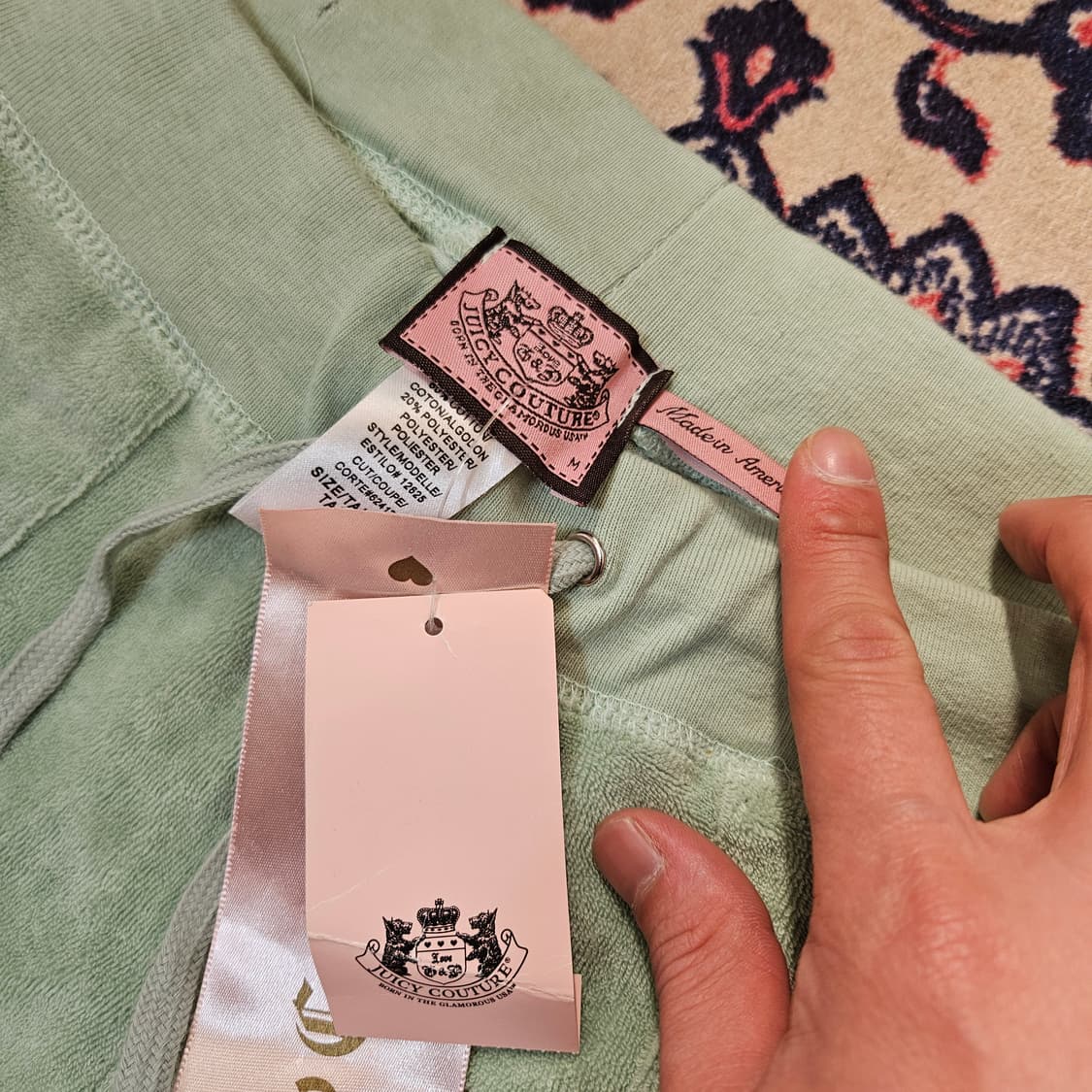 쥬시꾸뛰르 in USA 코튼 로우라이즈 부츠컷 트레이닝 M size 상품이미지3