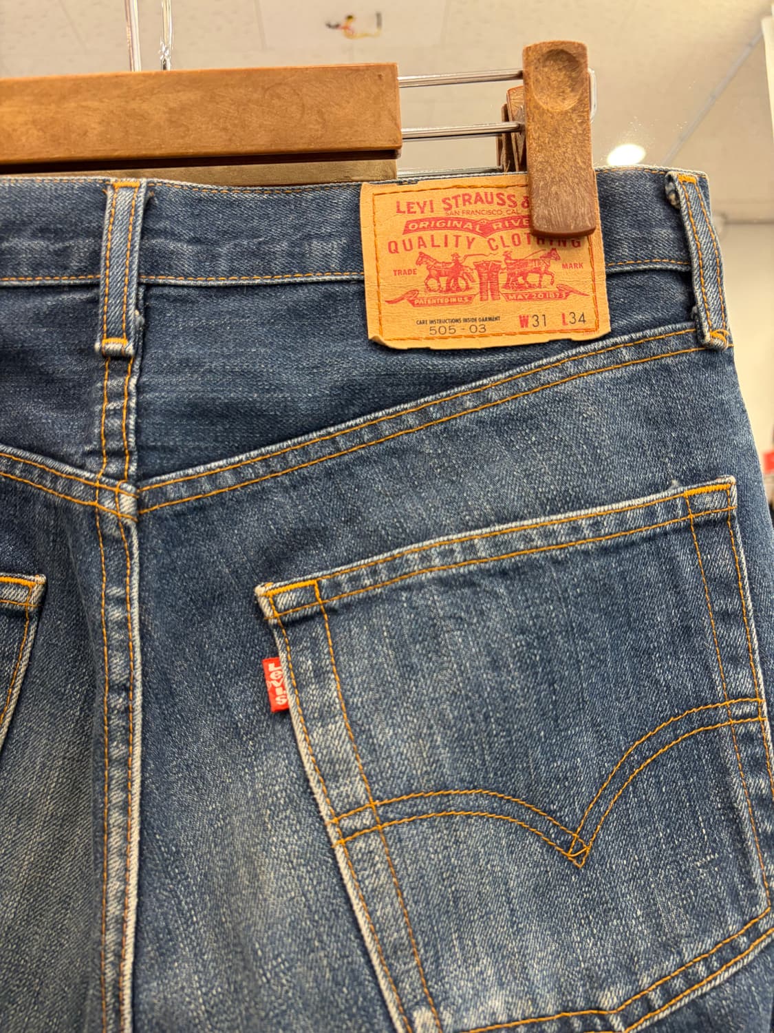 00s Levis 리바이스 505 데님 팬츠 (made Japan) 상품이미지6