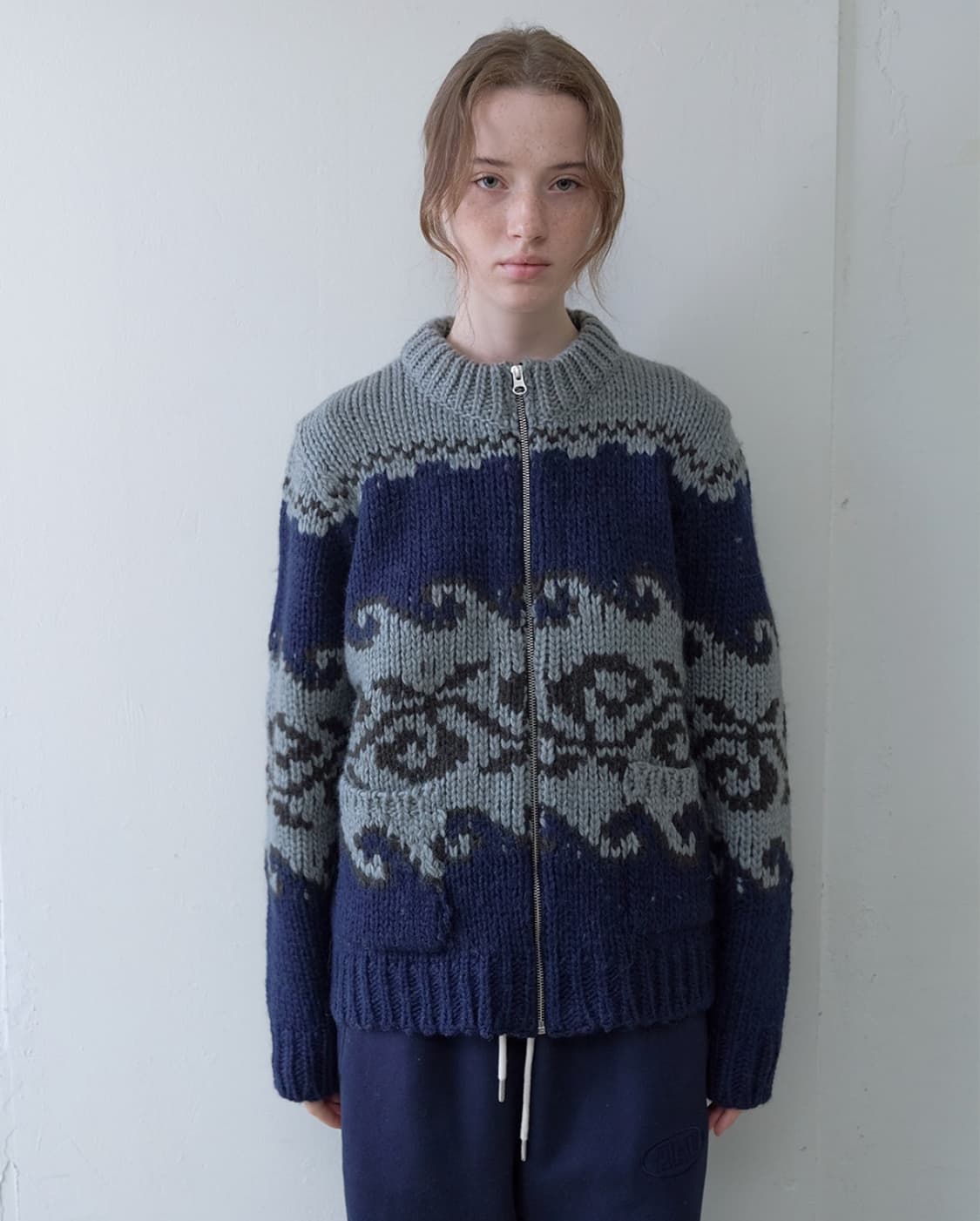 아유서울 노르딕 울 블랜드 포켓 가디건 상품이미지1