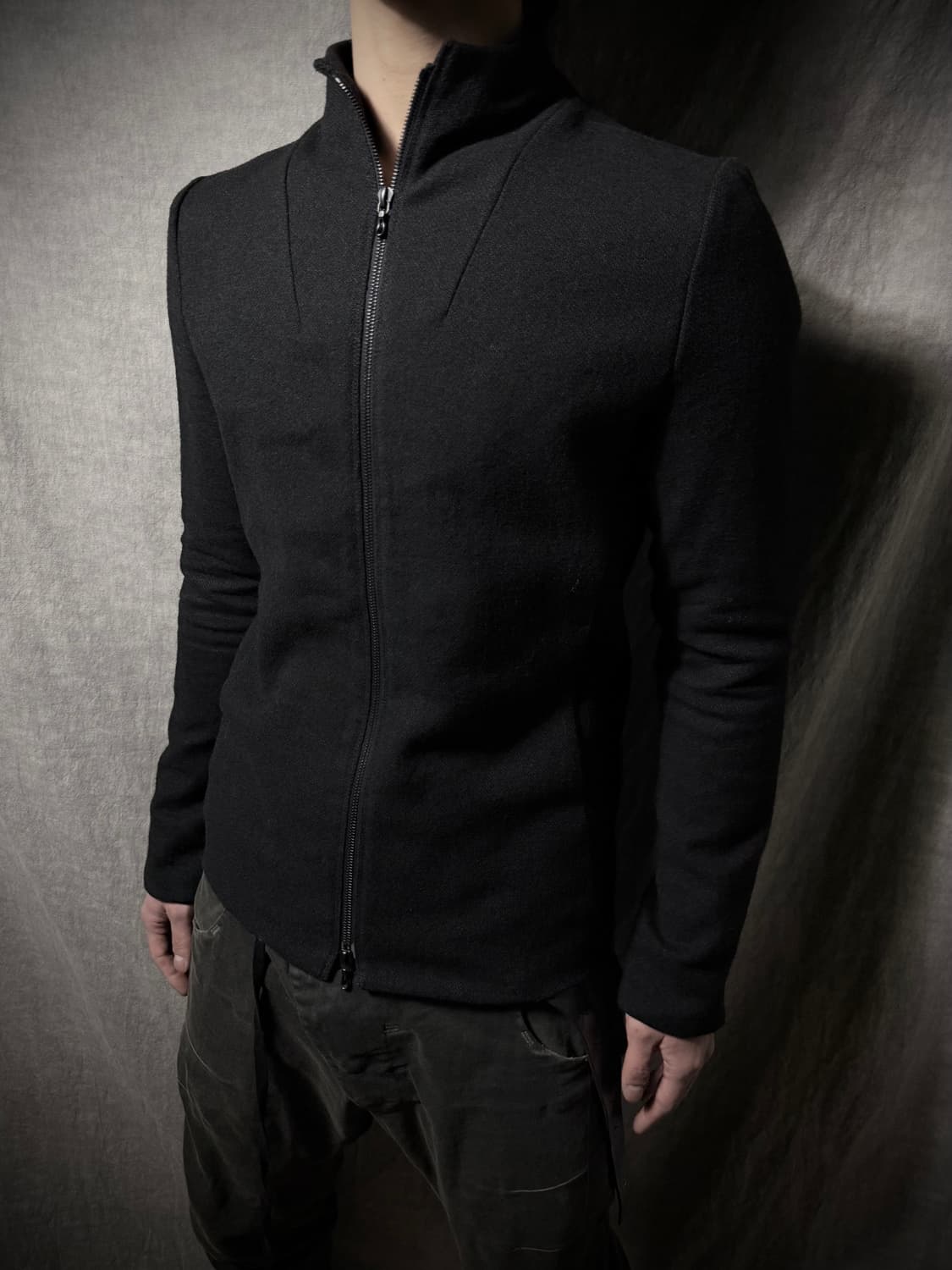 N4 Hemp Wool Stand Collar Zip Jacket  상품이미지1