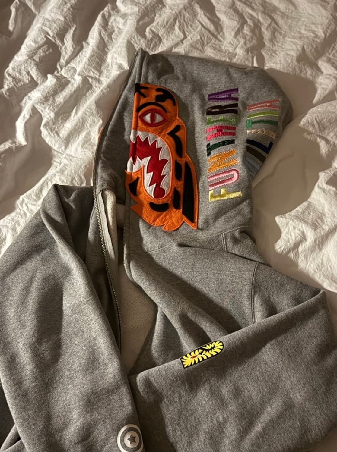 베이프 타이거 후드집업 그레이 M 상품이미지1