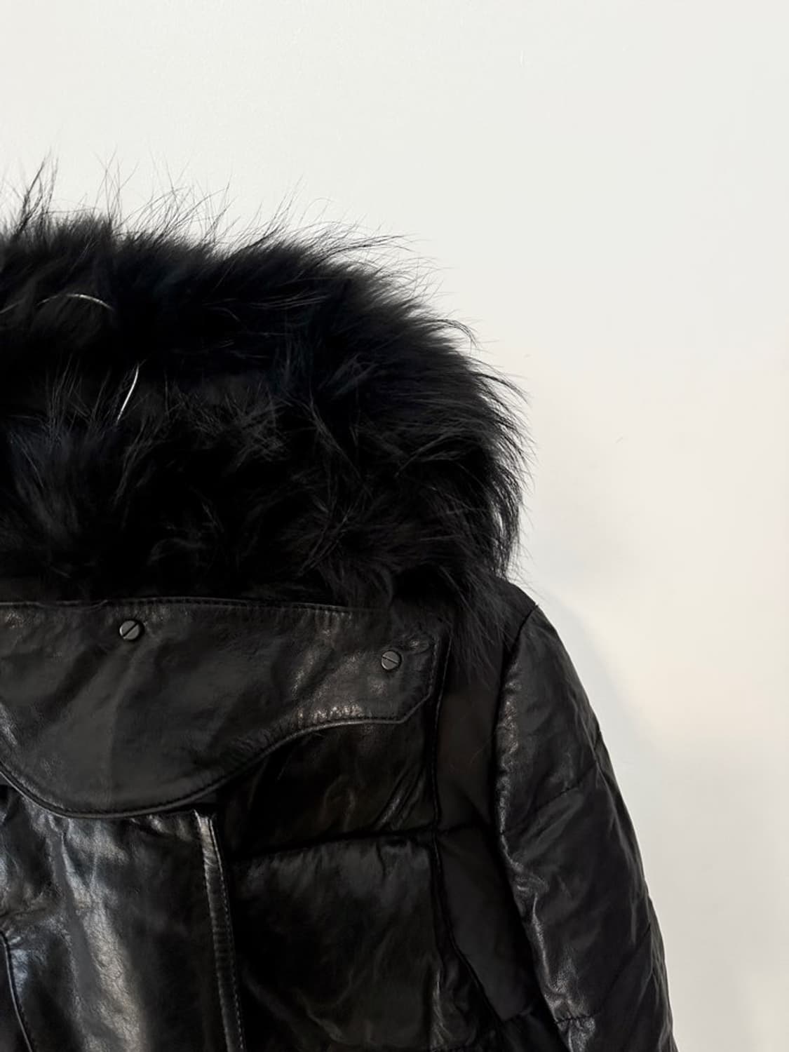 VOV gothic leather padded jacket / black 상품이미지3