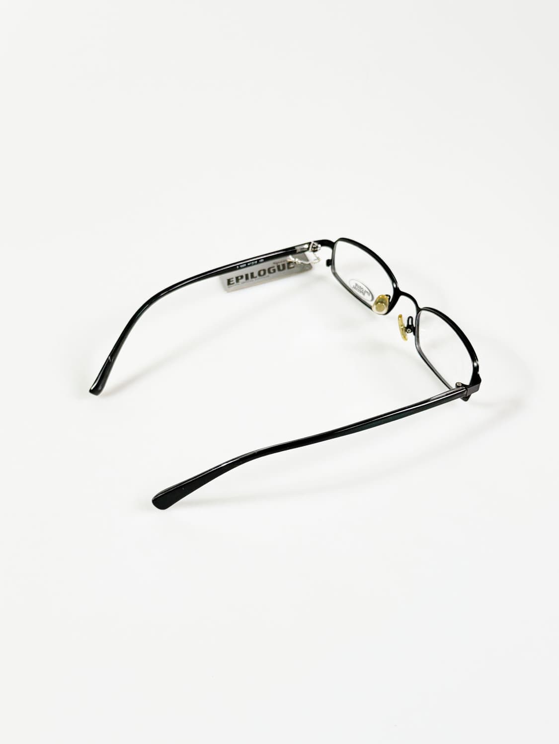 EPILOGUE 블랙 슬림 스퀘어 메탈 빈티지 안경 상품이미지4