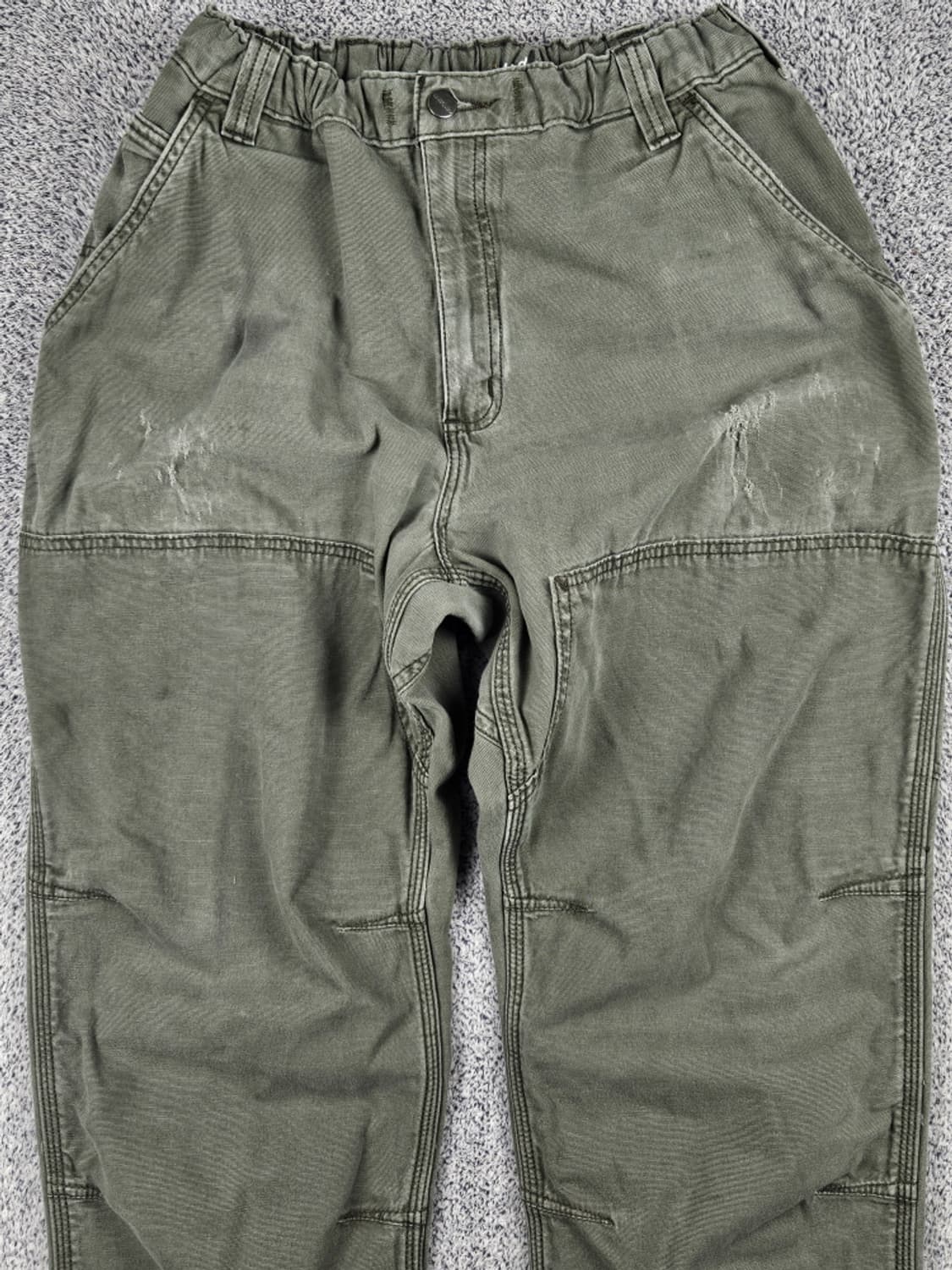 칼하트 캔버스 더블니 밴딩 커스텀 워크 팬츠 (40X30)/ 10231 상품이미지5