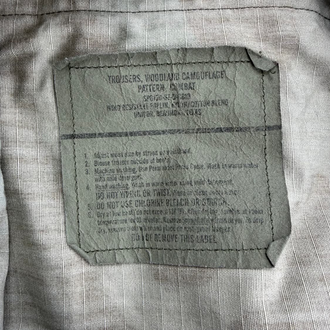 미군 80s 우드랜드 카모 바지 상품이미지5