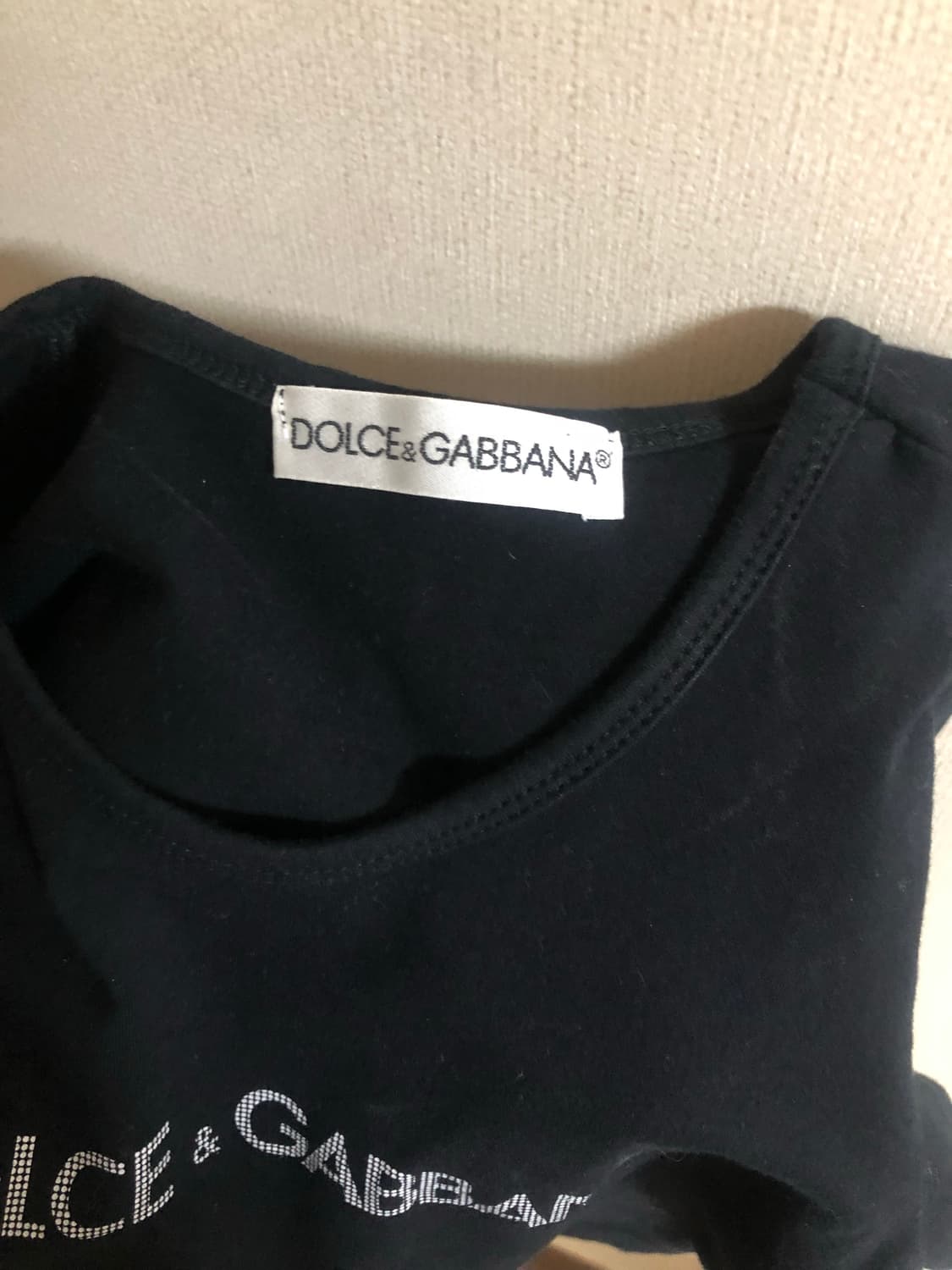 돌체앤가바나 로고 티셔츠 반팔 D&G 딱붙핏 상품이미지5