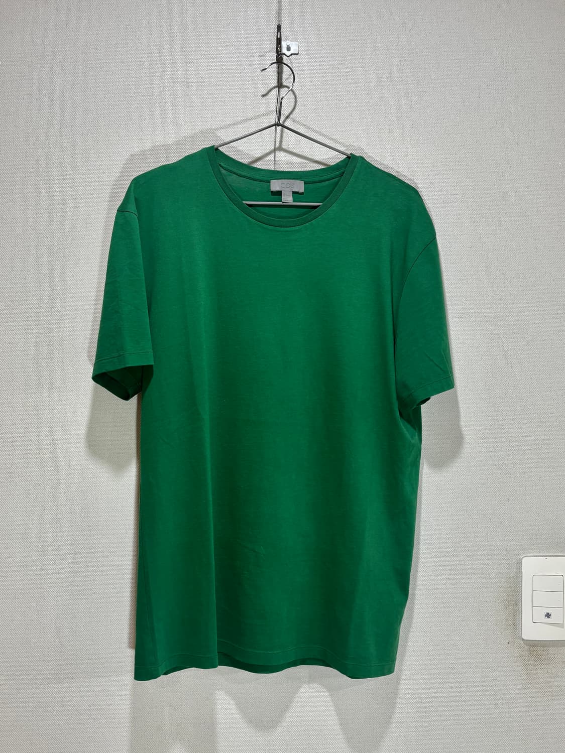 택포/S급) COS 코튼100 그린 반팔 티셔츠  상품이미지2