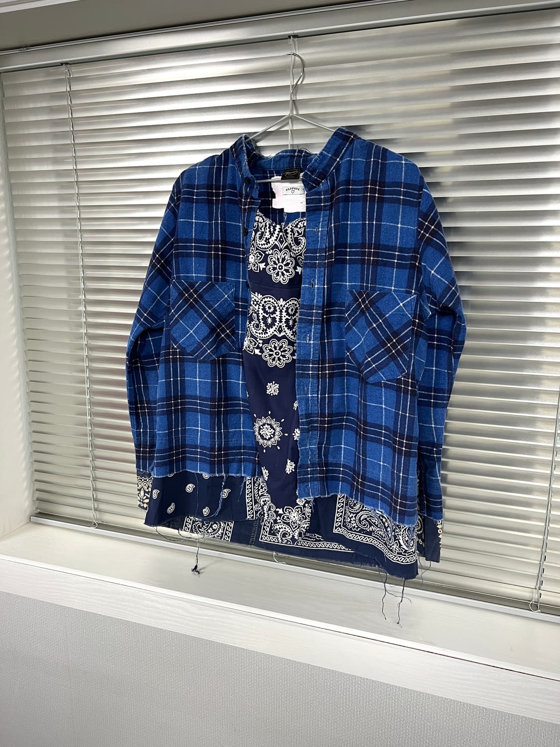 OLDPARK-PAISLEY PULLOVER SHIRT (BLUE) 상품이미지1
