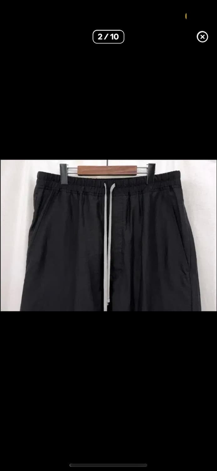 릭오웬스 23ss 드로우 스트링 린넨 팬츠 상품이미지2