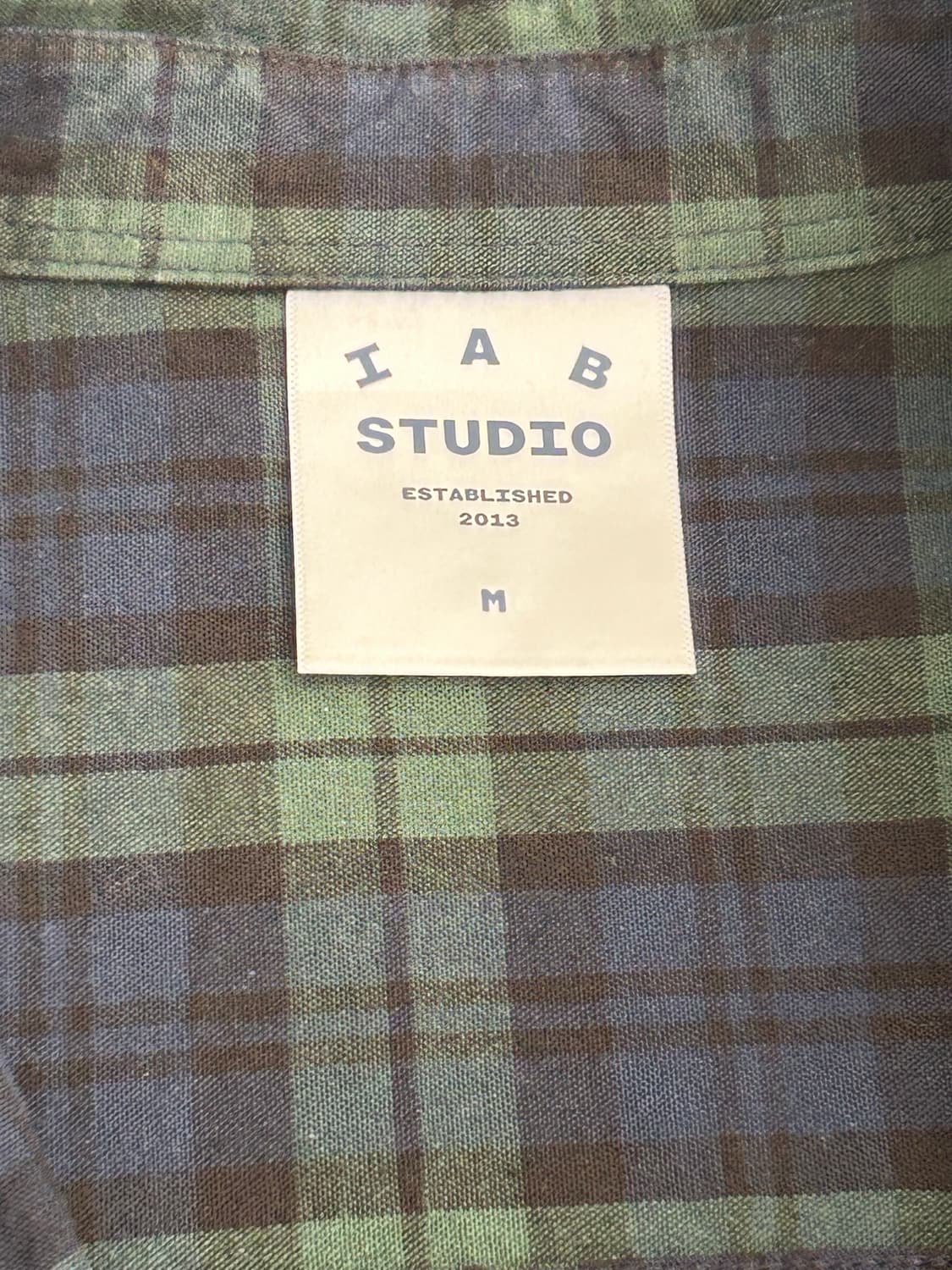 아이앱 스튜디오 블랙워치 타탄 셔츠 블루 그린 상품이미지3