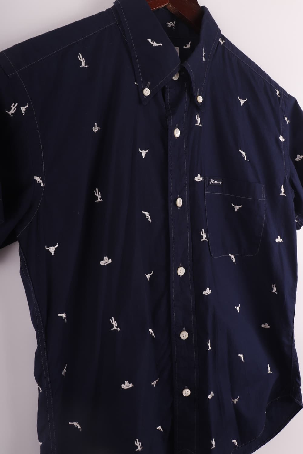 Pherrow’s pattern navy shirts 상품이미지6