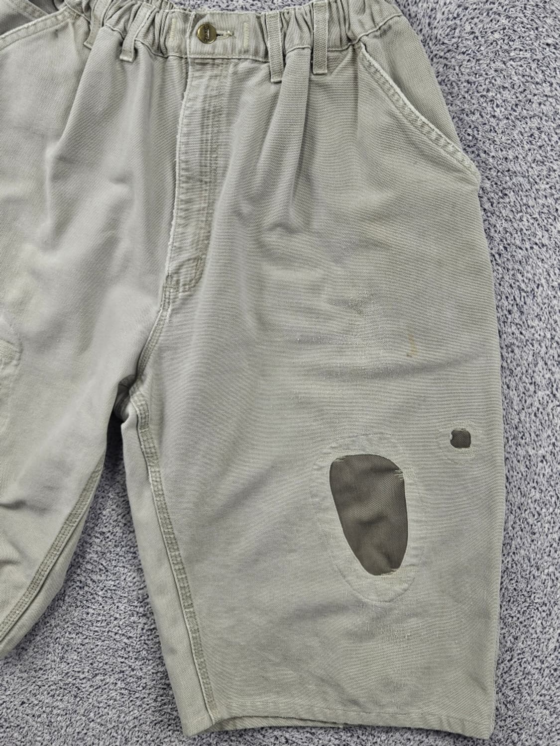 칼하트 캔버스 카펜터 쇼츠 반바지 커스텀 (42" 추정) / 11794 상품이미지6