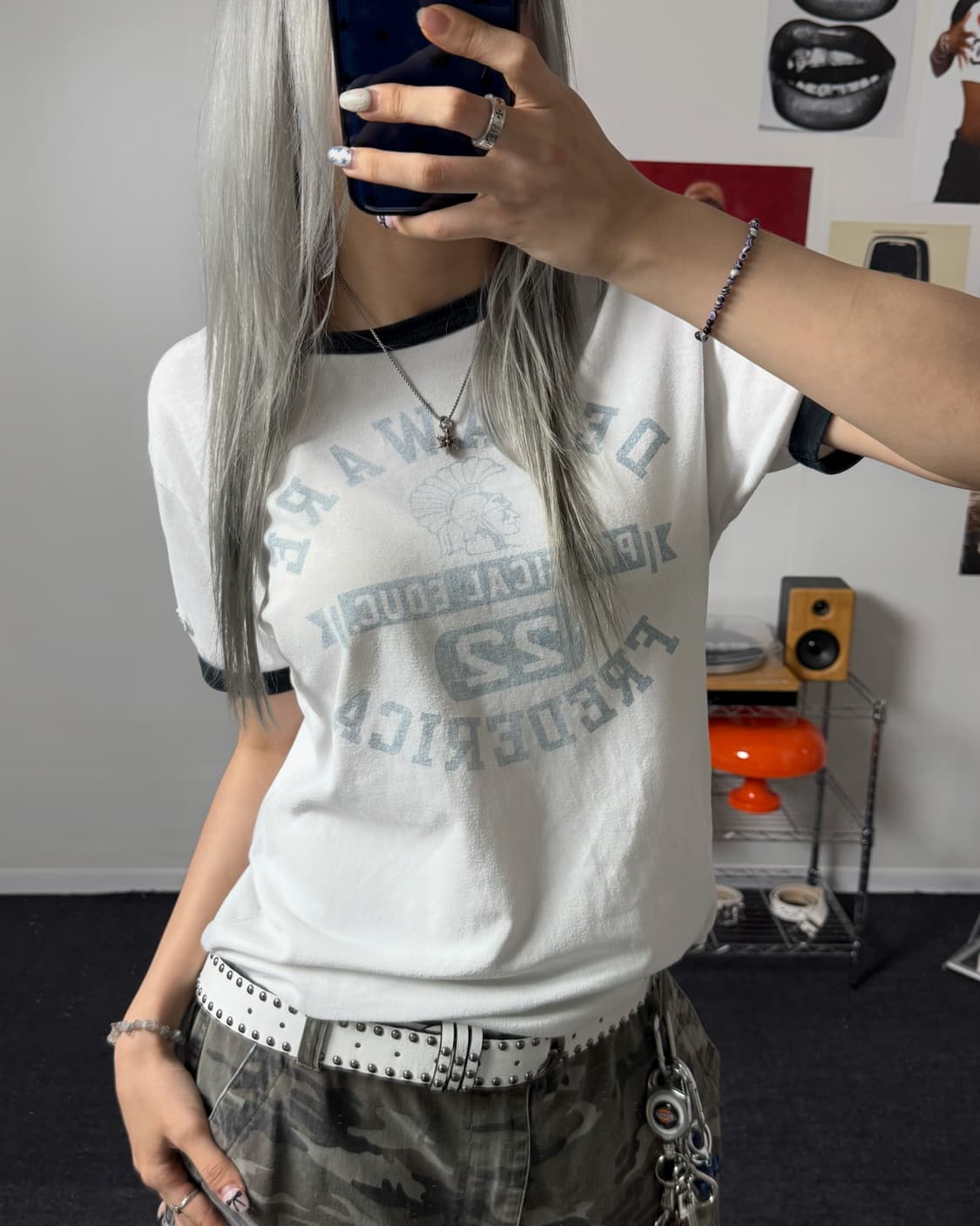 챔피온 00s 델라웨어 링거 반팔 티셔츠 상품이미지1